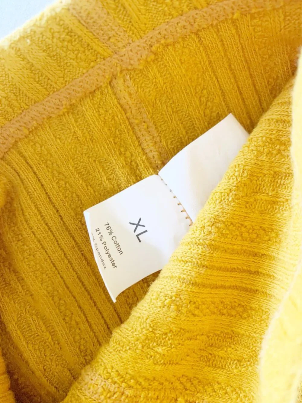 Girls Cable Knit Tights • Mustard • 7-10 Years